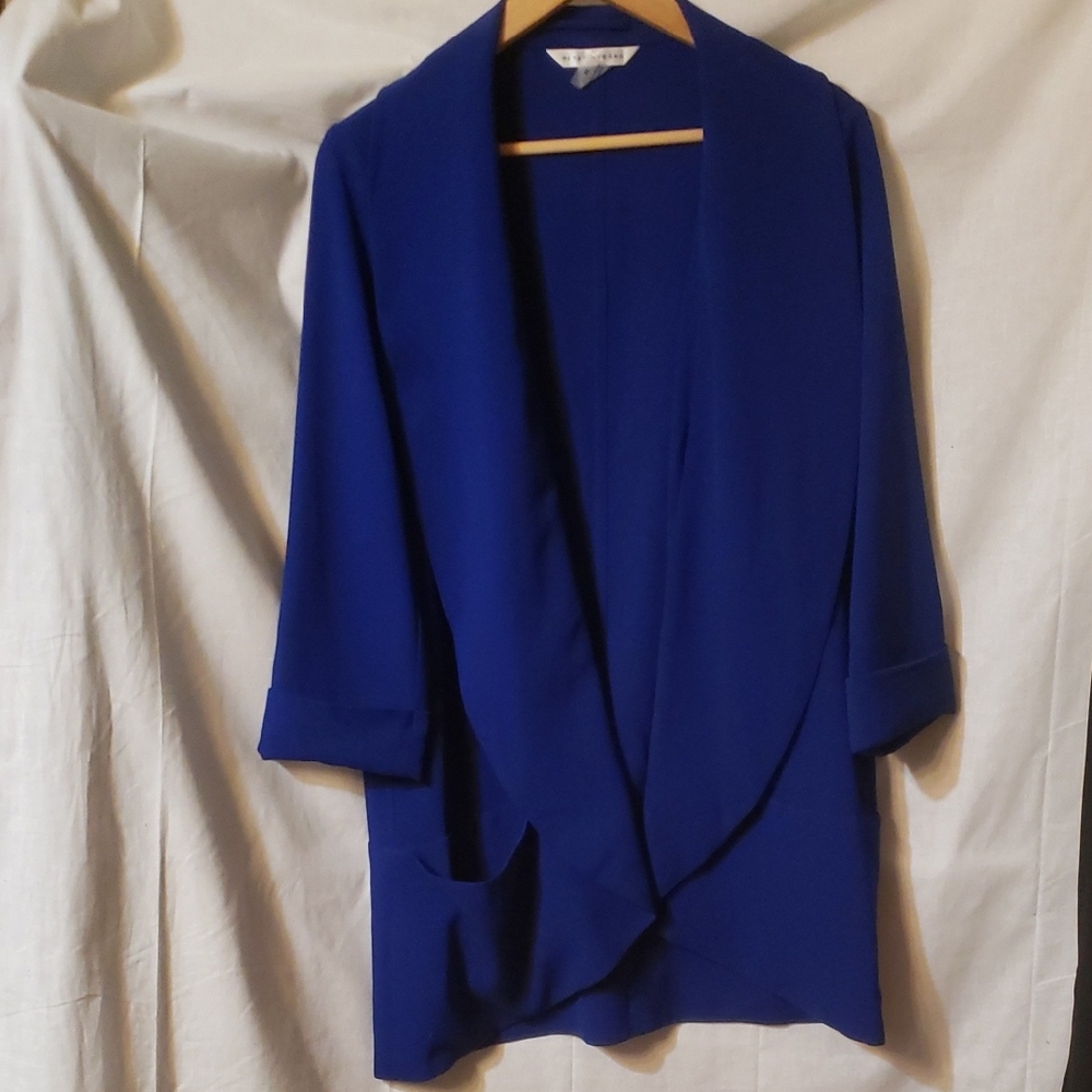 Royal Blue Open Front Blazer